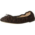thumbnail image 1 of Sam Edelman Felicia Brown Multi Slip On Rounded Closed Toe Flexible Ballet Flats (Brown Multi, 4), 1 of 6