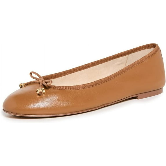Sam Edelman Felicia Luxe Saddle Slip On Round Toe Flexible Wide Ballet Flats (Saddle, 7)