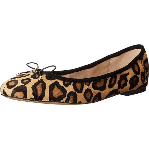 Sam Edelman Felicia New Tan Slip On Rounded Closed Toe Flexible Ballet Flat (4.5, New Tan)