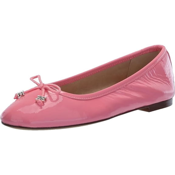 Sam Edelman Felicia Pink Lotus Slip On Rounded Toe Flexible Ballet Flats (Pink Lotus, 5.5)