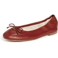 thumbnail image 1 of Sam Edelman Felicia Red Slip On Rounded Closed Toe Flexible Ballet Flat Wide (RED, 7.5), 1 of 6