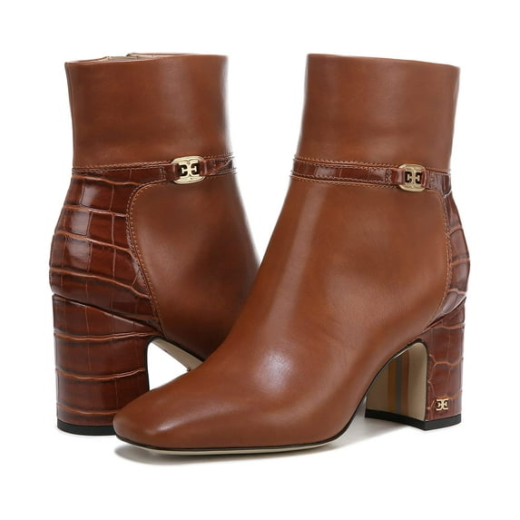Sam Edelman Women's Florah Fashion Boots Curry Brown/Chai Cream 9.5M