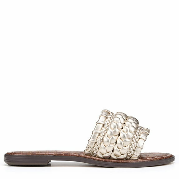 Sam Edelman Giada Women's Sandals & Flip Flops Gold Woven Metallic Size 8 M