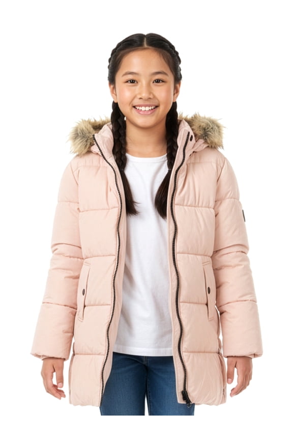Girls' Expedition Parka Jacket Color: pink Size: 7 - 8