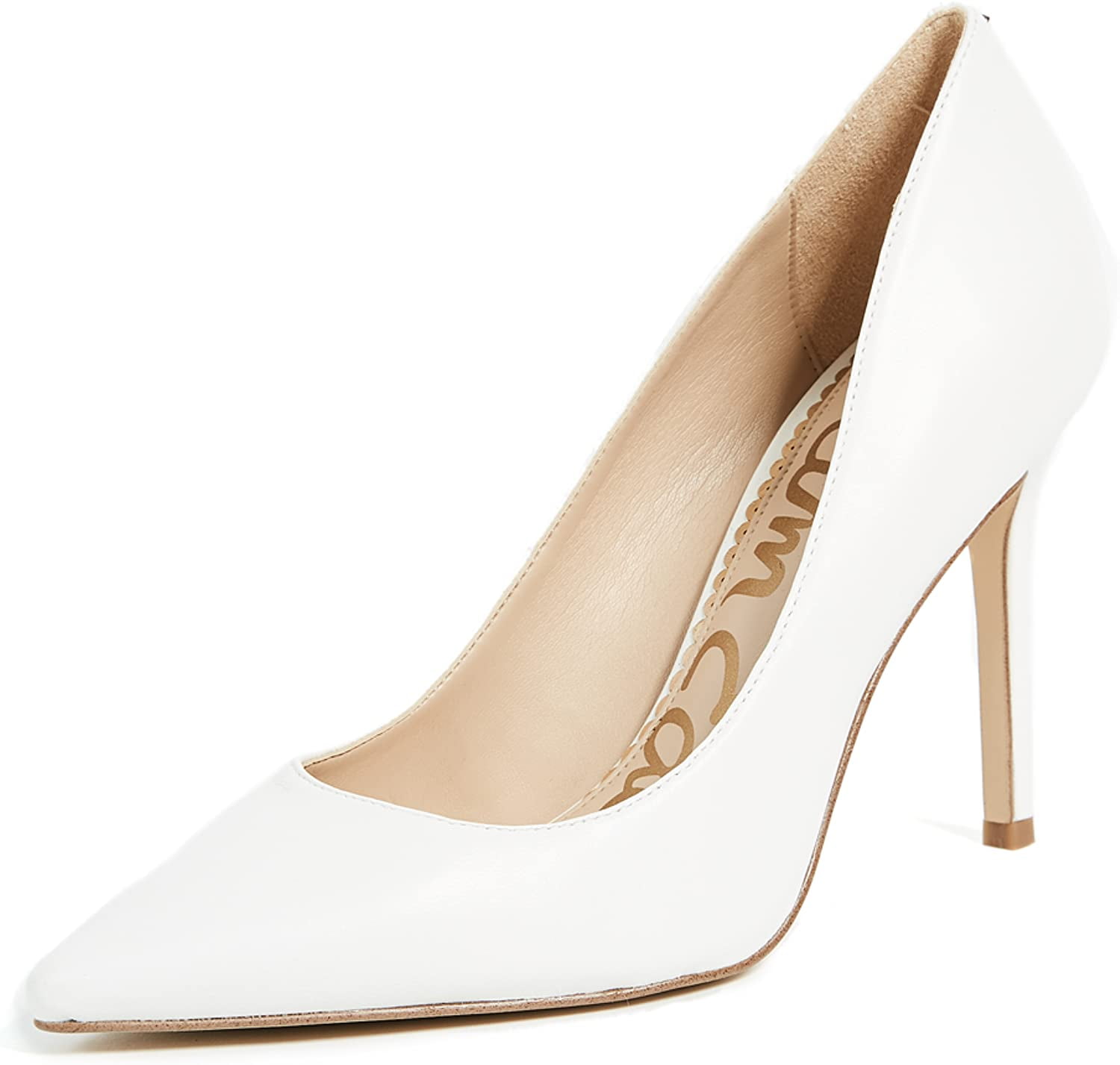 Sam Edelman Hazel Bright White Stiletto Heel Pointed Toe Slip On