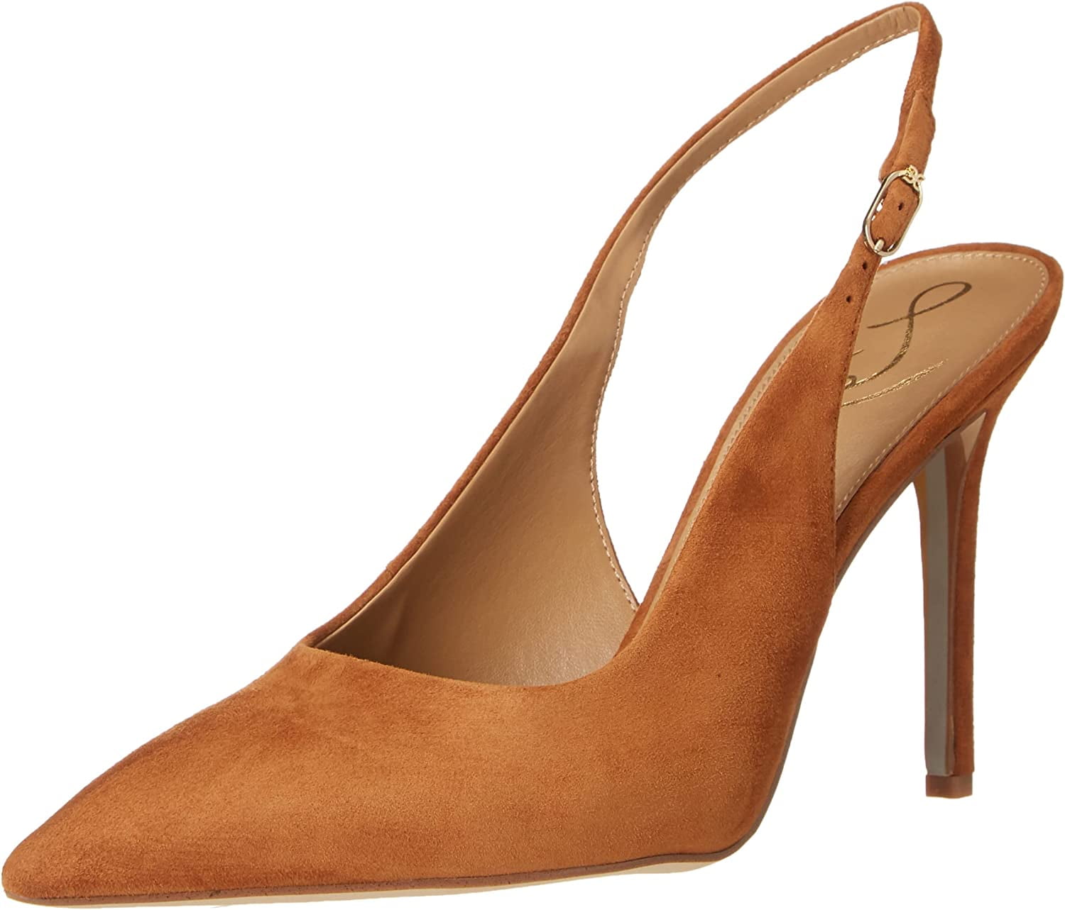 Sam Edelman Hazel Frontier Brown Slingback Pointy Toe Stiletto