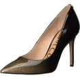 thumbnail image 1 of Sam Edelman Hazel Gold Degrade Crystal Patent Pointed Toe Dress Pumps, 1 of 4