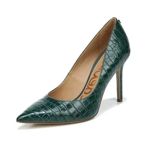 Sam Edelman Hazel Green Ivy Stiletto Heel Pointed Toe Slip On Fashion Pumps (Green Ivy, 13)