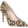 thumbnail image 1 of Sam Edelman Hazel New Nude Leopard Stiletto Heel Pointy Toe Slip On Leather Pump (New Nude Leopard, 9.5), 1 of 7