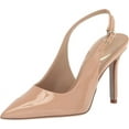 thumbnail image 1 of Sam Edelman Hazel Sling Beige Blush Stiletto Heeled Pointed Toe Dress Pumps (Beige Blush, 12), 1 of 6