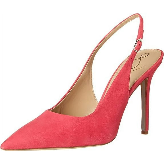 Sam Edelman Hazel Sling Dahlia Pink Pointed Toe Stiletto Heel Fashion Pumps (Dahlia Pink, 4)