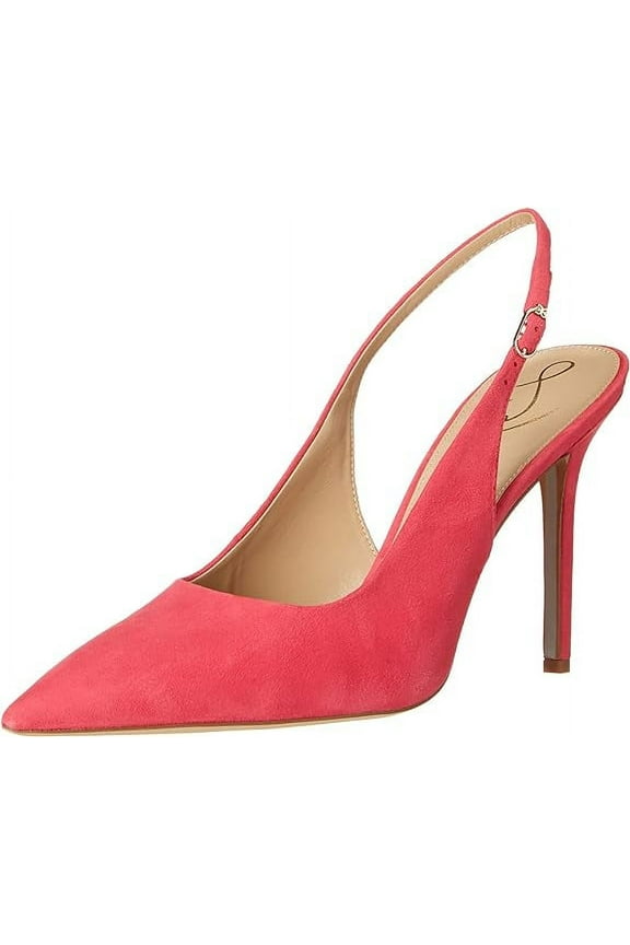 Hazel Sling Dahlia Pink Pointed Toe Stiletto Heel Fashion Pumps (Dahlia Pink, 6.5)
