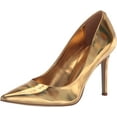 thumbnail image 1 of Sam Edelman Hazel Vegas Gold Metallic Stiletto Heeled Slip On Pointed Toe Pumps (Vegas Gold Metallic, 10), 1 of 6