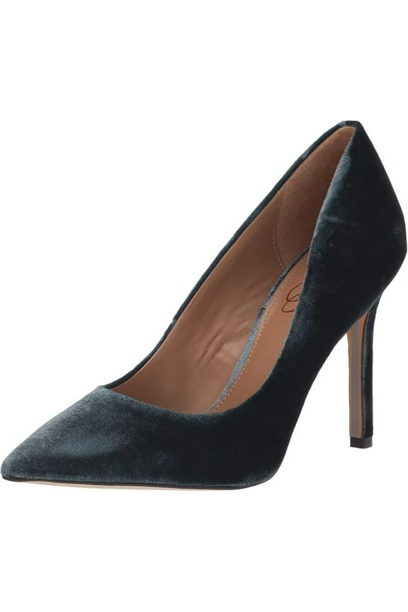 Women's Hazel Teal Velvet Pump 9.5M