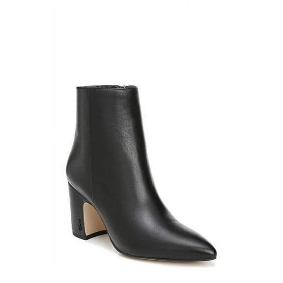 Sam Edelman Hilty Ankle Booties Black Leather 5M