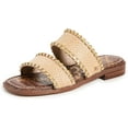 thumbnail image 1 of Sam Edelman Hopie Natural/Desert Sun Slip On Square Open Toe Double Strap Sandal (Natural/Desert Sun, 6), 1 of 4
