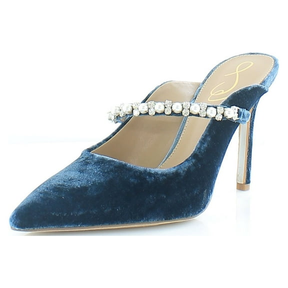 Sam Edelman Women's Hyland Mule Pumps Deep Sapphire 9.5M
