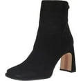 thumbnail image 1 of Sam Edelman Irie Black Suede Squared Toe Block Heeled Fashion Ankle Booties (Black Suede, 9.5), 1 of 6