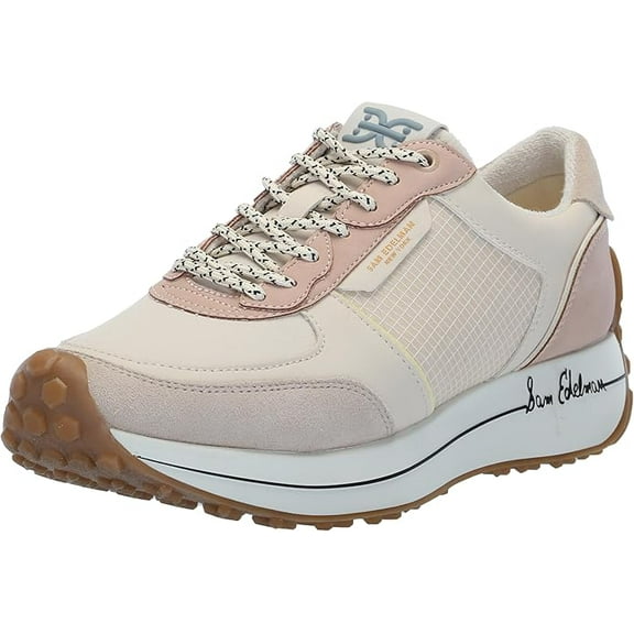 Sam Edelman Jayce Sneaker Ivory/Limestone/Soft Rose 6.5 Medium