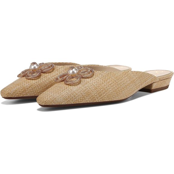 Sam Edelman Jayden Embellished Pointed Toe Mule Bleached Beechwood I5330F2250 Women's Size 9.5