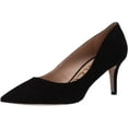thumbnail image 1 of Sam Edelman Jordyn Black Stiletto Heeled Pointed Toe Slip On Fashion Pumps (Black, 11), 1 of 7
