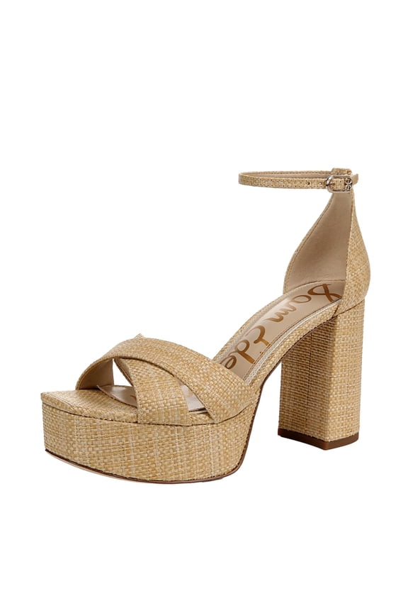 Jullian Heeled Sandal Tan Weave J2559F5251 Women's Size 10.5