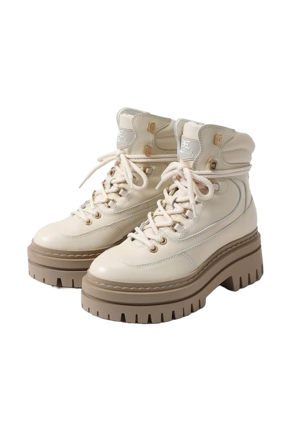 Women's Kace Lace up Lug Sole Boot Modern Ivory 9M