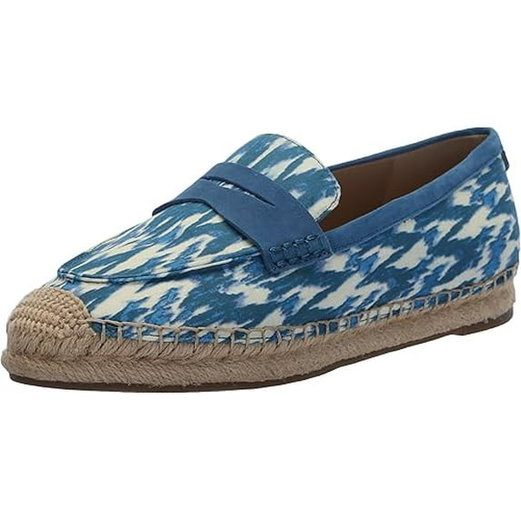 Sam Edelman Kai Blue Lapis Multi Fashion Slip On Rounded Toe Casual Loafers (Blue Lapis Multi, 5.5)