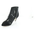 thumbnail image 1 of Sam Edelman Kami Black Mesh Formal Pointed Toe Kitten Heel Fashion Pearl Boot (6.5), 1 of 8