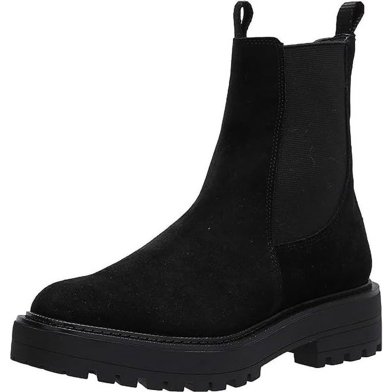 Sam Edelman Laguna Black Suede Rounded Toe Pull On Chelsea  display picture 1