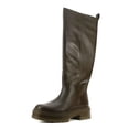 thumbnail image 1 of Sam Edelman Larina Alpine Green Leather Chunky Lug Sole Knee High Riding Boots (Alpine Green, 7.5), 1 of 4