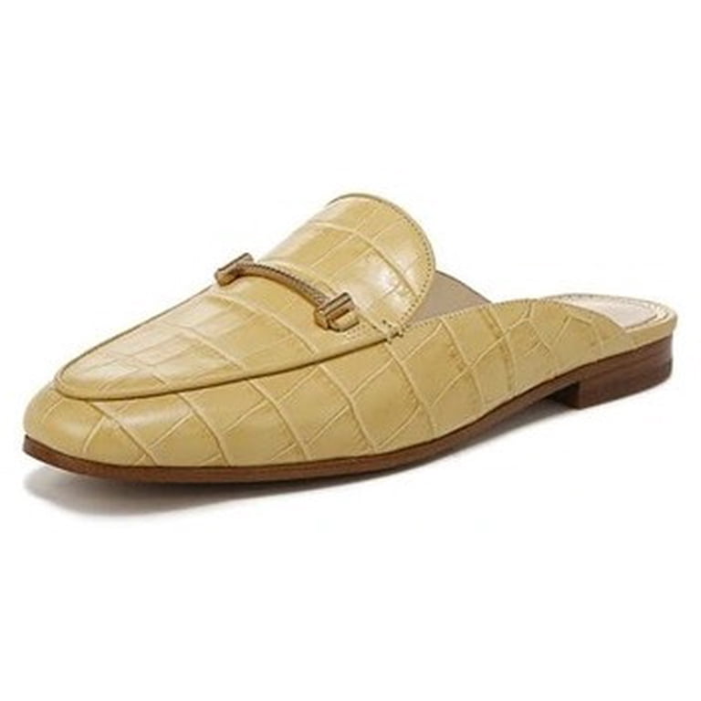 Sam Edelman Tan Leather Slip-On Loafers with Gold Accent Sam Edelman Loafer Leather Upper Flats for Women for sale | eBay main image 2