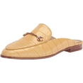 thumbnail image 1 of Sam Edelman Linnie Desert Sun Chain Embellished Slip On Almond Toe Flat Mules (Desert Sun, 11), 1 of 6