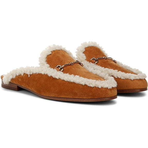 Sam Edelman Linnie Women's Harvest Brown Shearling Mule 9.5M