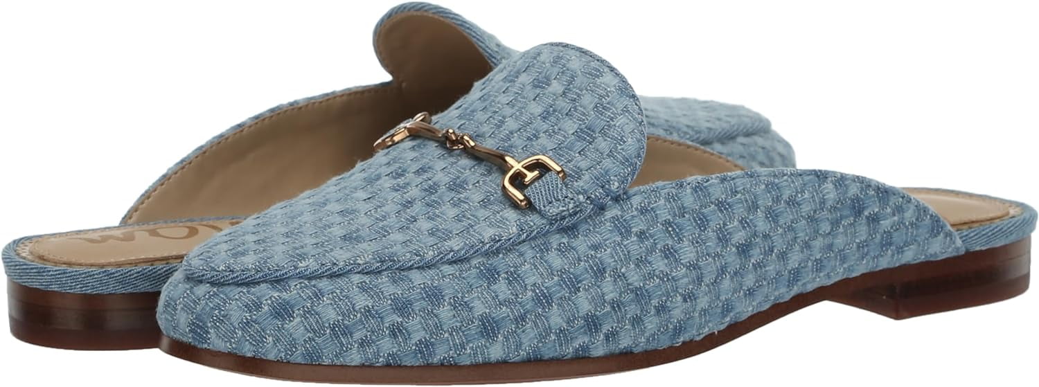 Sam Edelman Linnie Women's Montrose Blue Check Mule 7.5M - Walmart.com