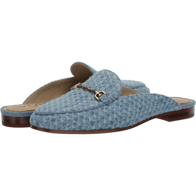 Sam Edelman Linnie Women's Montrose Blue Check Mule 7.5M - Walmart.com