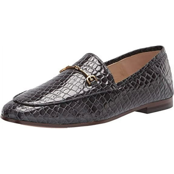 Sam Edelman Loraine Graphite Blue Almond Toe Detailed Pull On Loafers