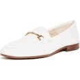 thumbnail image 1 of Sam Edelman Loraine Bright White Almond Toe Slip On Stacked Heel Fashion Loafers (Bright White, 10.5), 1 of 5