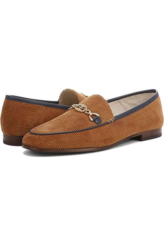 Loraine Mustard Leather Fashion Rounded Toe Slip On Loafers (Mustard, 9)