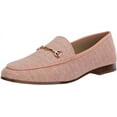 thumbnail image 1 of Sam Edelman Loraine Pink Lotus Almond Toe Slip On Stacked Heel Fashion Loafers (Pink Lotus, 9), 1 of 6