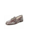thumbnail image 1 of Sam Edelman Loraine Red Patent Plaid Dress Slip On Rounded Toe Leather Loafers (Red Patent Plaid, 8), 1 of 3
