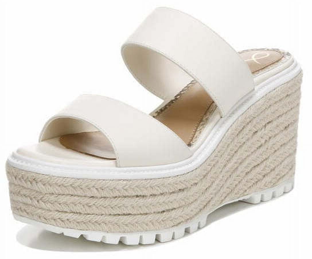 Sam Edelman Luca Modern Ivory Slip On Slide Platform Wedges Espadrilles  Sandals (MODERN IVORY, 10) - Walmart.com