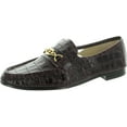 thumbnail image 1 of Sam Edelman Lucca French Burgundy Almond Toe Slip On Stacked Heel Loafers (French Burgundy, 5), 1 of 3