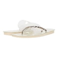 thumbnail image 1 of Sam Edelman Luciana Thong Slide Sandals Black White Rhinestone Flat Sandal (BLACK WHITE, 8.5), 1 of 6