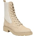 thumbnail image 1 of Sam Edelman Lydell Sesame Block Heel Round Toe Lace Up Combat Ankle Boots (Sesame, 8), 1 of 6