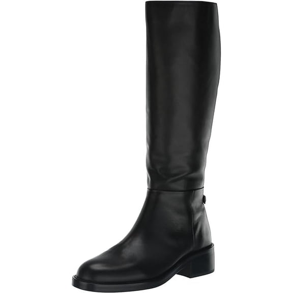 Sam Edelman Women's Mable Riding Boot Black Leather 8.5M
