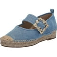 thumbnail image 1 of Sam Edelman Maddy Montrose Blue Cap Toe Mary Jane Espadrille Ballet Flats (Montrose Blue, 8), 1 of 6