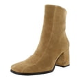 thumbnail image 1 of Sam Edelman Mayla Sandstone Block Heel Squared Toe Fashion Leather Ankle Boots (Sandstone, 8), 1 of 3