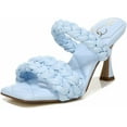 thumbnail image 1 of Sam Edelman Meghan Riveria Slip On Braided Straps Fashion Mule High Heel Sandals (Riviera Blue Leather, 10.5), 1 of 4