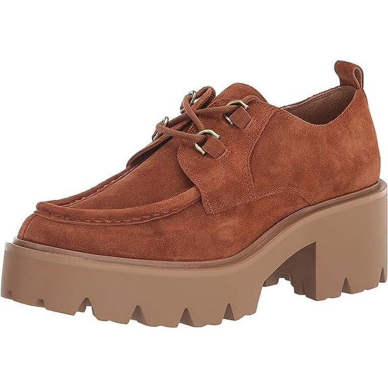 Sam Edelman Monna Frontier Brown Leather Chunky Heel Lace Up  display picture 3